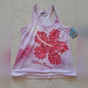 Original Artist Hand Painted Hawaiian T-Shirt.